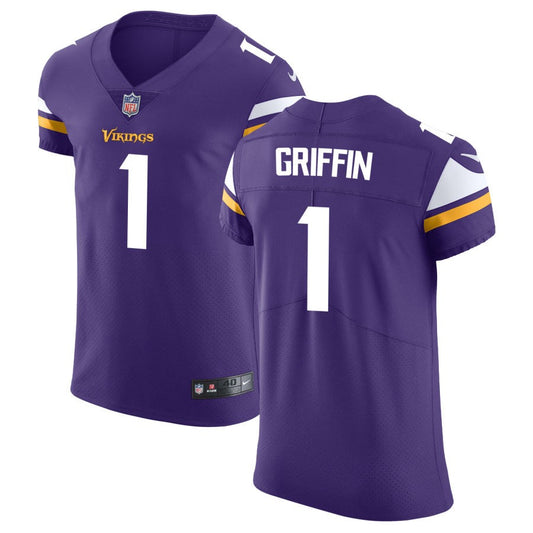 Shaq Griffin Men's Nike Purple Minnesota Vikings Vapor Untouchable Custom Elite Jersey