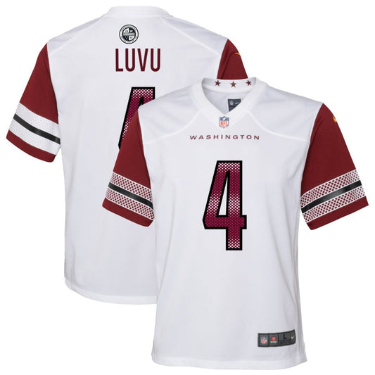 Frankie Luvu Youth Nike White Washington Commanders Game Custom Player Jersey