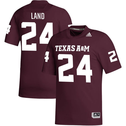 Paxton Land Men's adidas Maroon Texas A&M Aggies Pick-A-Player NIL Replica Football Jersey