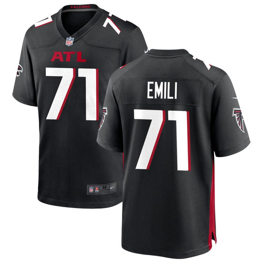 Prince Emili Men's Nike Black Atlanta Falcons Custom Game Jersey