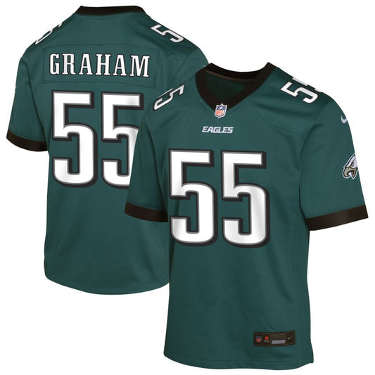 Brandon Graham Youth Nike Midnight Green Philadelphia Eagles Custom Game Jersey