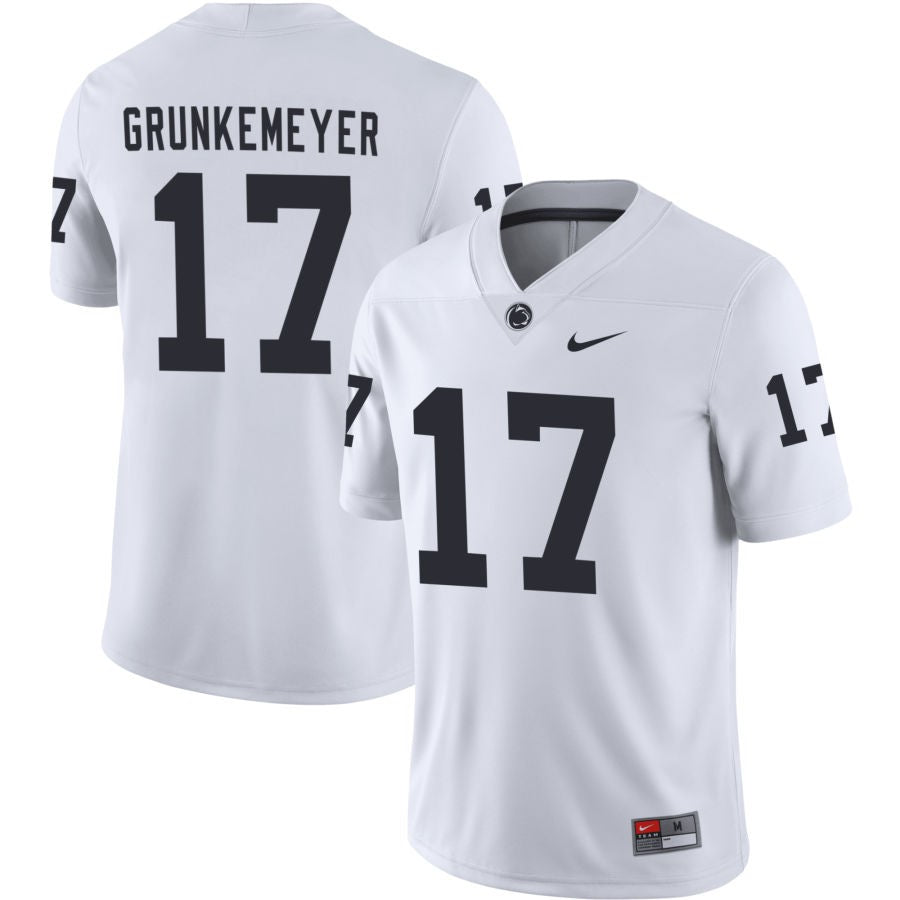 Ethan Grunkemeyer Men's Nike White Penn State Nittany Lions Pick-A-Player NIL Replica Football Jersey