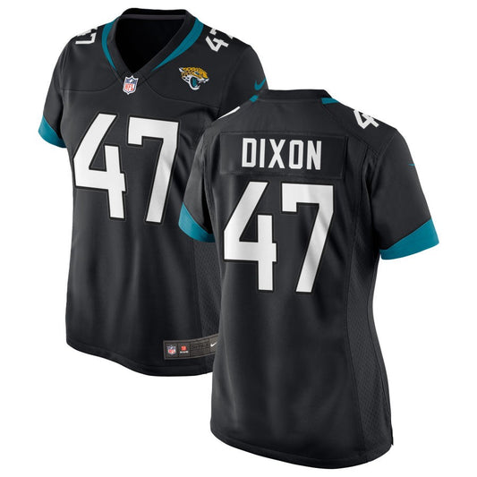 De'Shaan Dixon Women's Nike Black Jacksonville Jaguars Custom Jersey