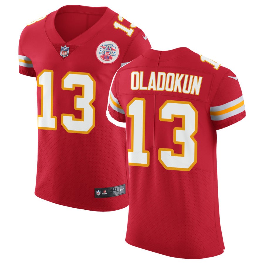 Chris Oladokun Men's Nike Red Kansas City Chiefs Vapor Untouchable Custom Elite Jersey