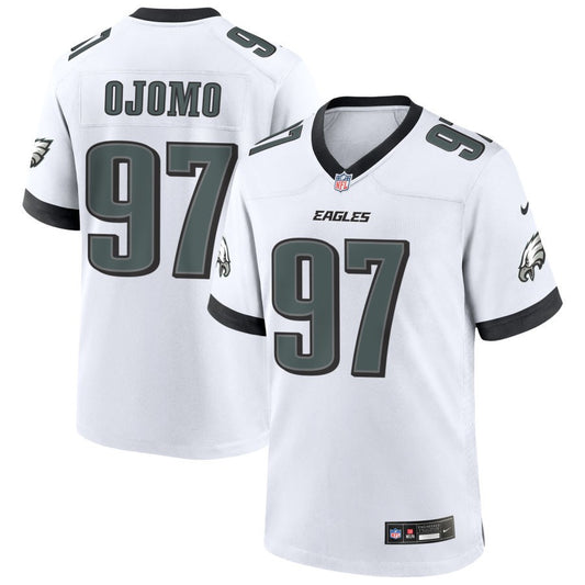 Moro Ojomo Men's Nike White Philadelphia Eagles Custom Game Jersey