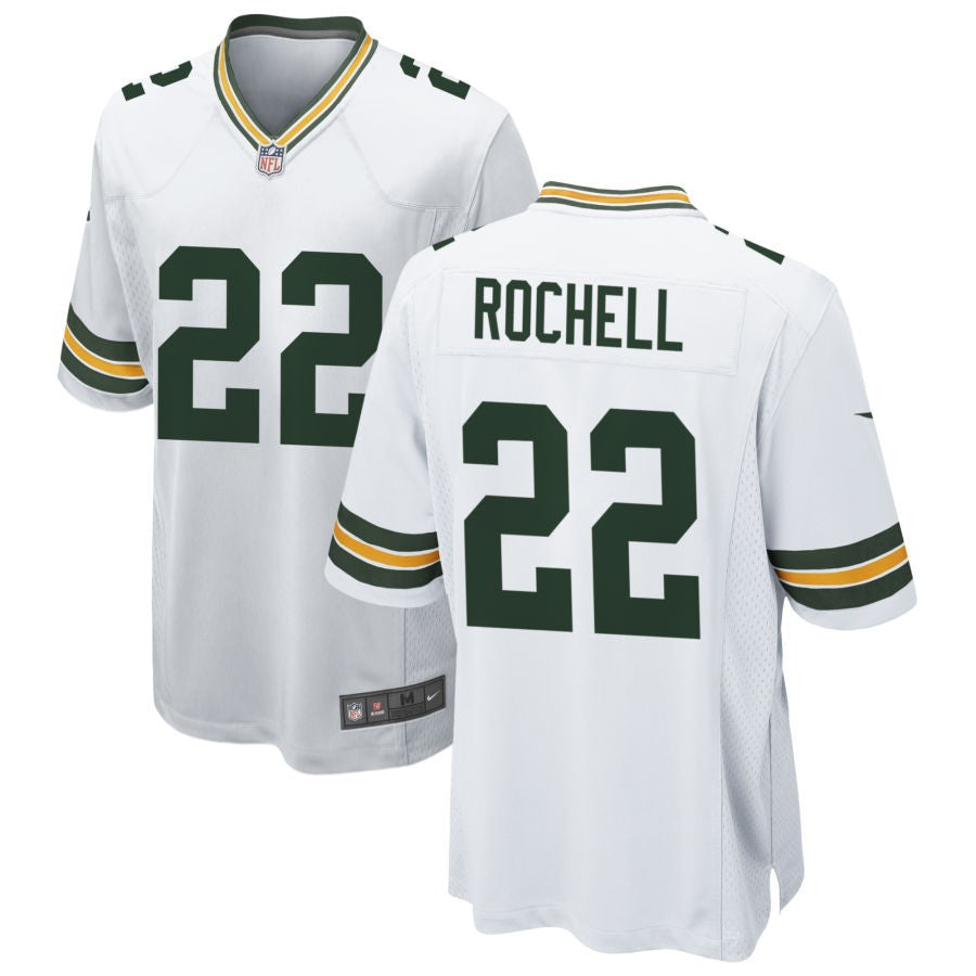 Robert Rochell Men's Nike White Green Bay Packers Custom Game Jersey