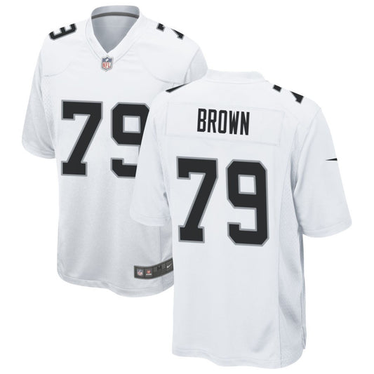 Ben Brown Men's Nike White Las Vegas Raiders Custom Game Jersey