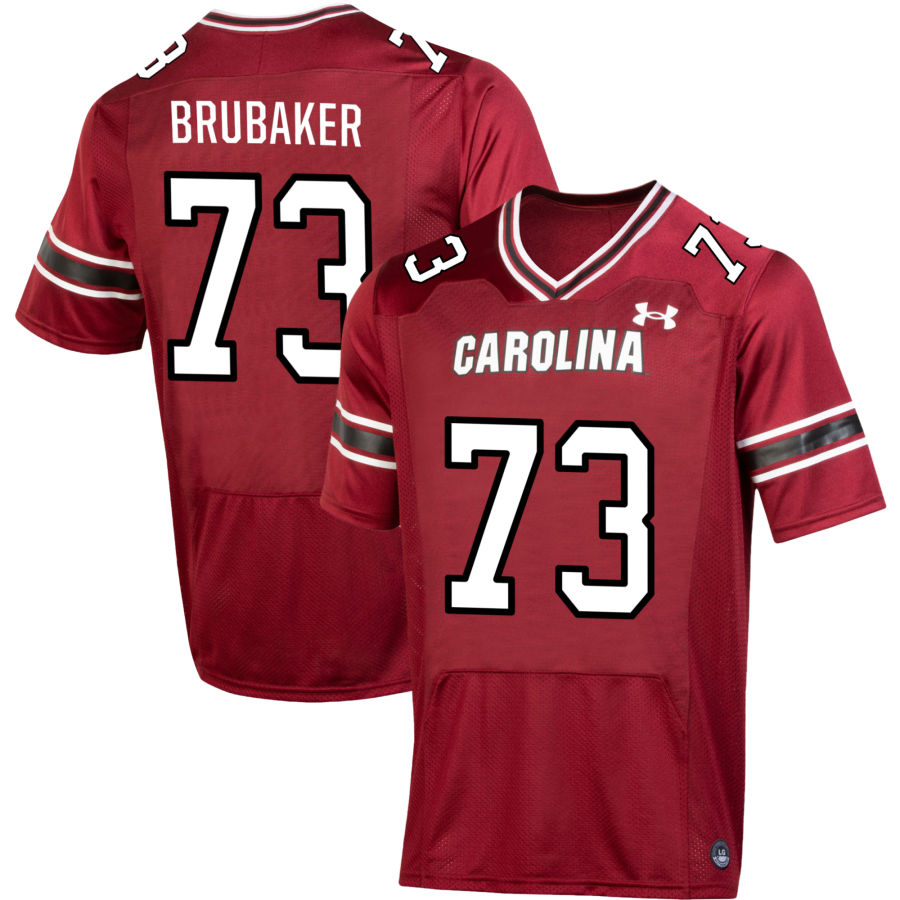 Ryan Brubaker Men's Under Armour  Garnet South Carolina Gamecocks NIL Pick-A-Player Replica Football Jersey