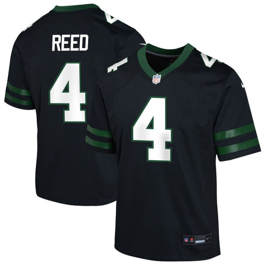 D.J. Reed Youth Nike  Legacy Black New York Jets Alternate Custom Game Jersey