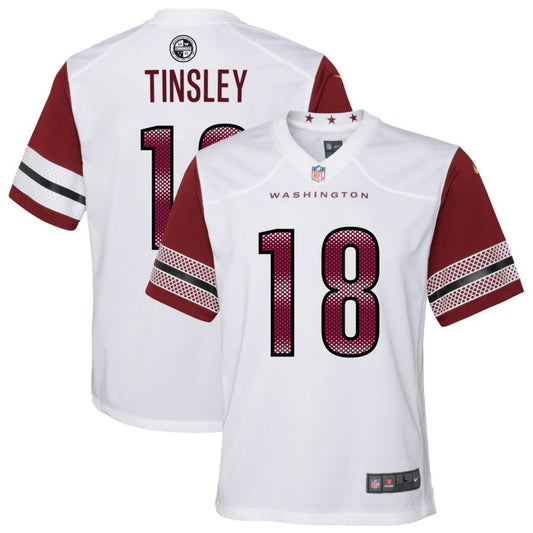 Mitchell Tinsley Youth Nike White Washington Commanders Game Custom Player Jersey