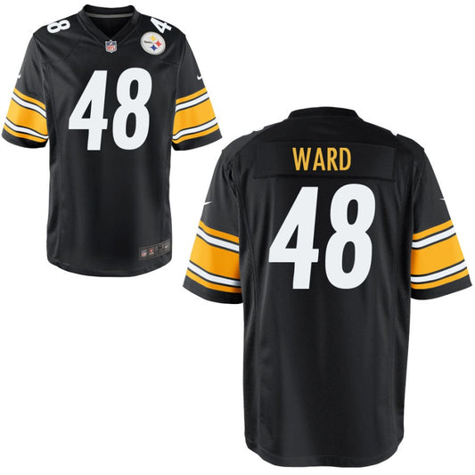 Jonathan Ward Youth Nike Black Pittsburgh Steelers Custom Game Jersey