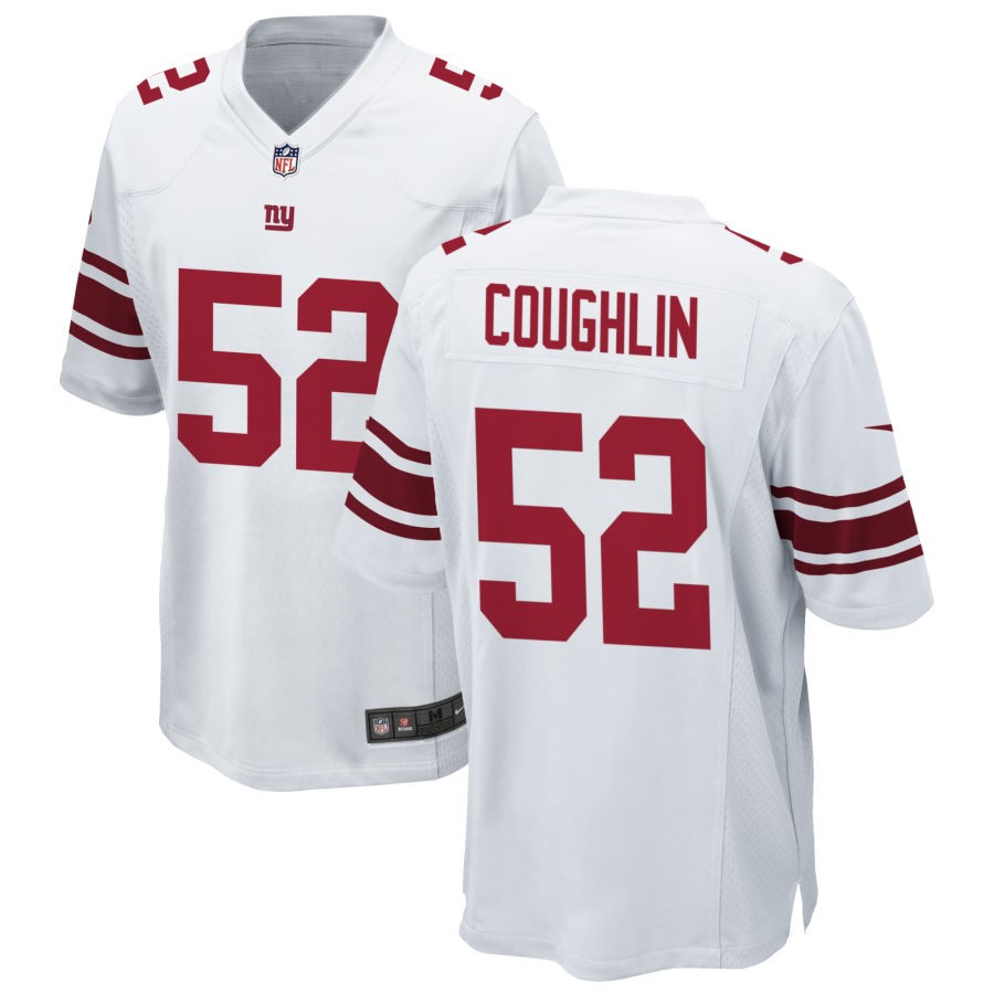 Carter Coughlin Men's Nike White New York Giants Custom Game Jersey