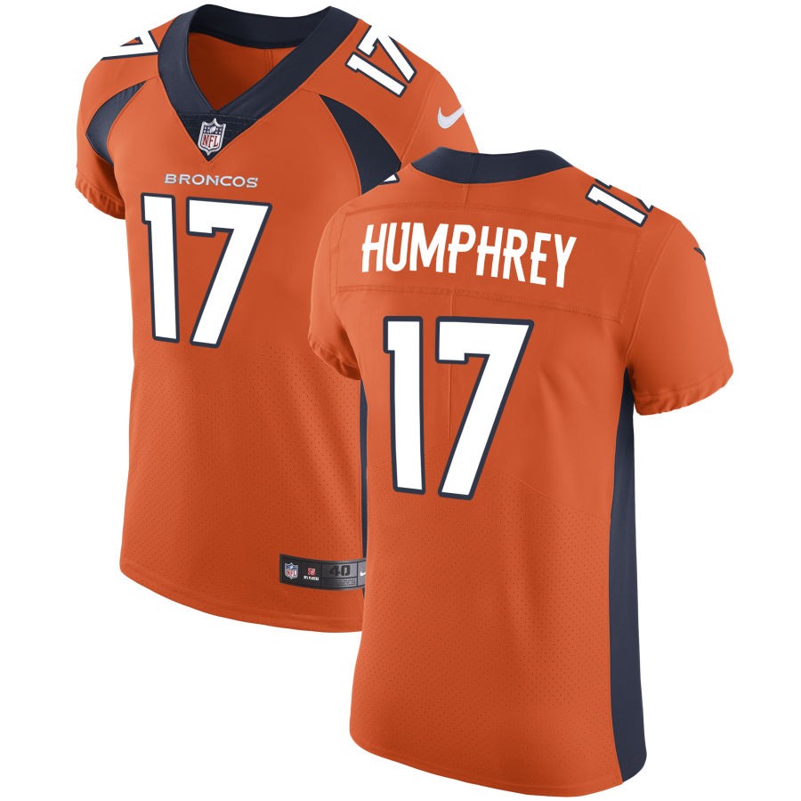 Lil'Jordan Humphrey Men's Nike Orange Denver Broncos Vapor Untouchable Custom Elite Jersey