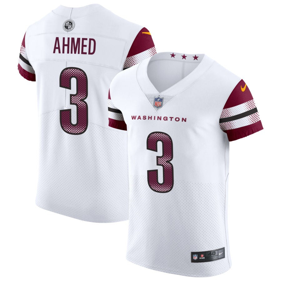 Ramiz Ahmed Men's Nike White Washington Commanders Vapor Untouchable Elite Custom Jersey