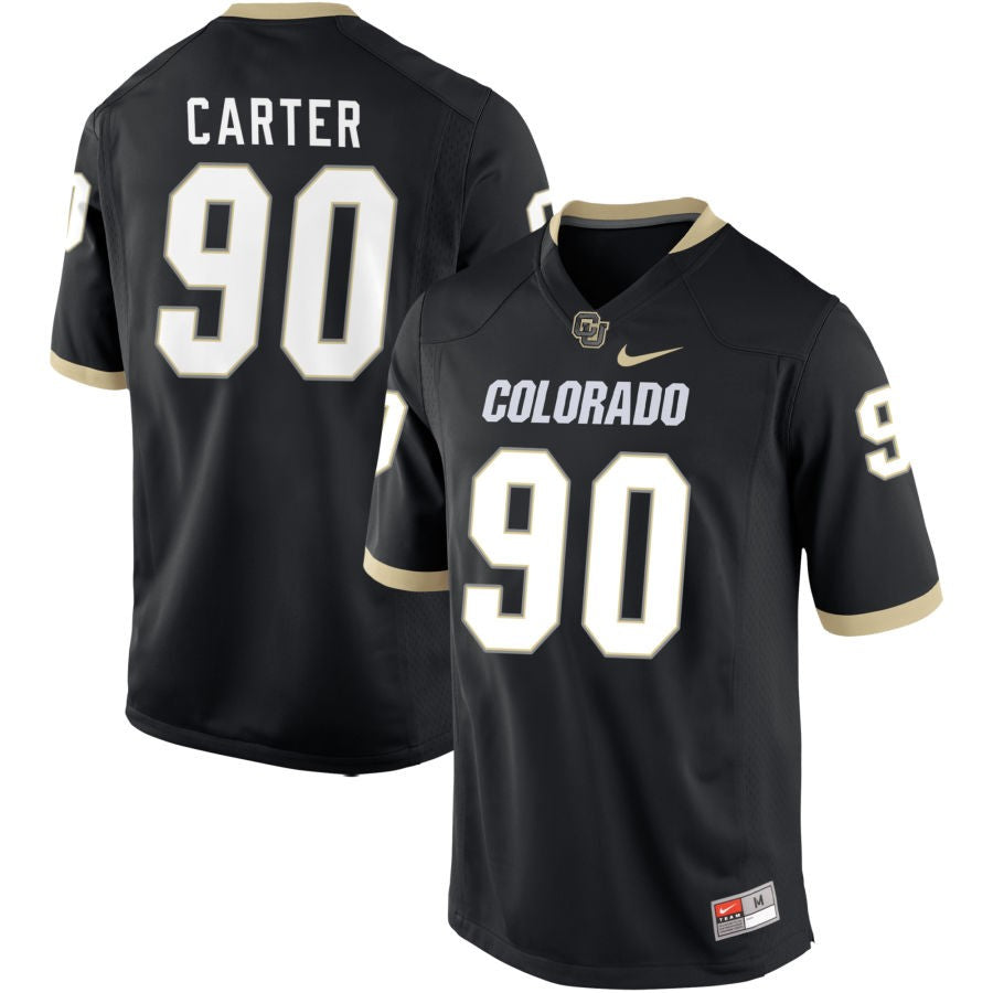 Taurean Carter Men's Nike Black Colorado Buffaloes Pick-A-Player NIL Replica Football Jersey