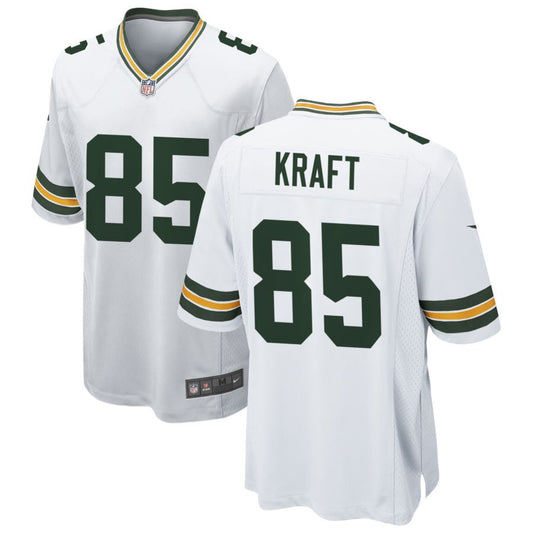 Tucker Kraft Men's Nike White Green Bay Packers Custom Game Jersey