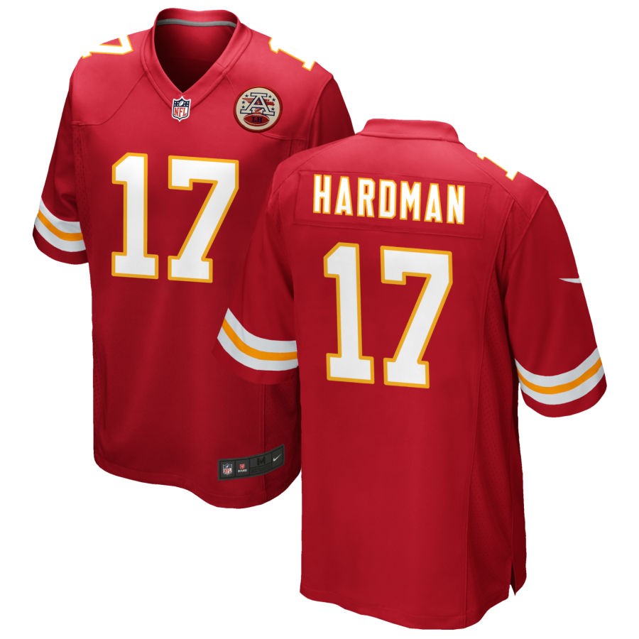 Mecole Hardman Men's Nike Red Kansas City Chiefs Custom Game Jersey