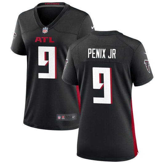 Michael Penix Jr Women's Nike Atlanta Falcons Black Custom Game Jersey