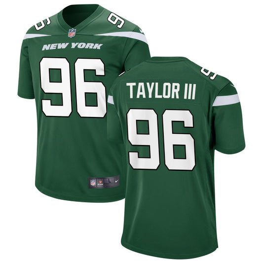 Leonard Taylor III Men's Nike Gotham Green New York Jets Game Custom Jersey