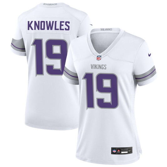 Malik Knowles Women's Nike White Minnesota Vikings Alternate Custom Game Jersey