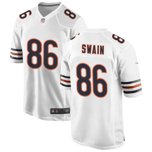 Freddie Swain Men's Nike White Chicago Bears Custom Game Jersey