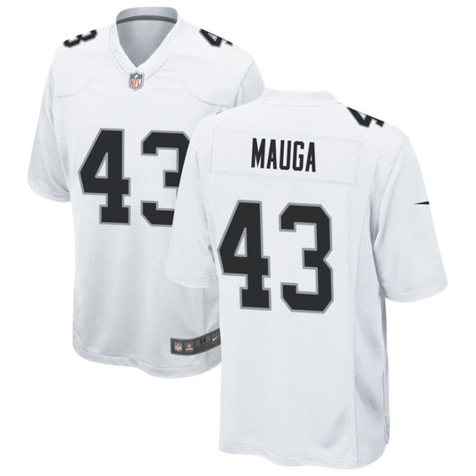 Kana'i Mauga Men's Nike White Las Vegas Raiders Custom Game Jersey