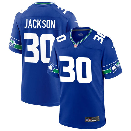 Michael Jackson Women's Nike College Navy Seattle Seahawks Custom Game Jersey