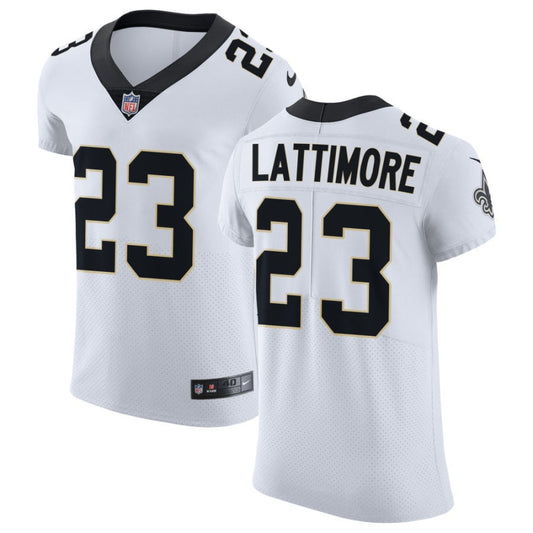 Marshon Lattimore Men's Nike White New Orleans Saints Vapor Untouchable Elite Custom Jersey