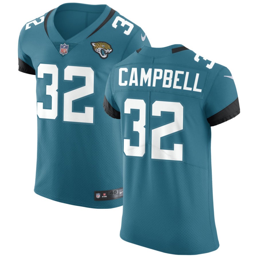 Tyson Campbell Men's Nike Teal Jacksonville Jaguars Vapor Untouchable Elite Custom Jersey