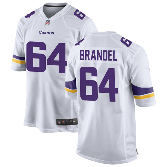 Blake Brandel Men's Nike White Minnesota Vikings Custom Game Jersey