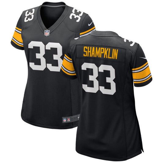 Aaron Shampklin Women's Nike Black Pittsburgh Steelers Alternate Custom Game Jersey