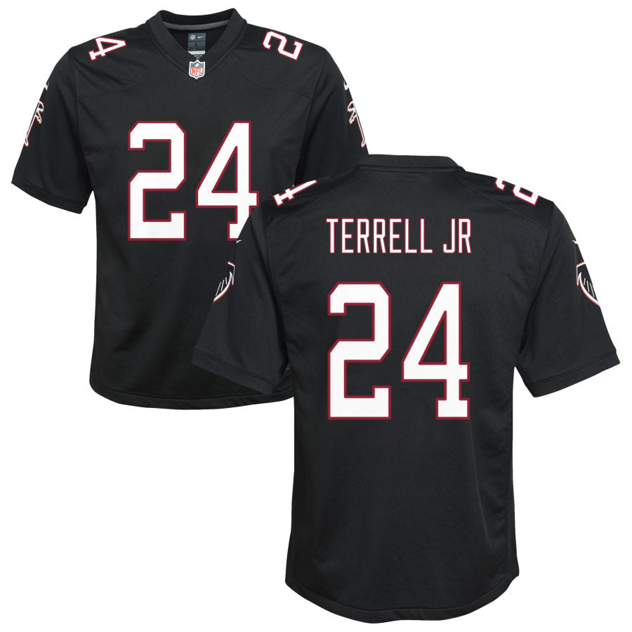 A.J. Terrell Jr Youth Nike Black Atlanta Falcons Throwback Custom Game Jersey