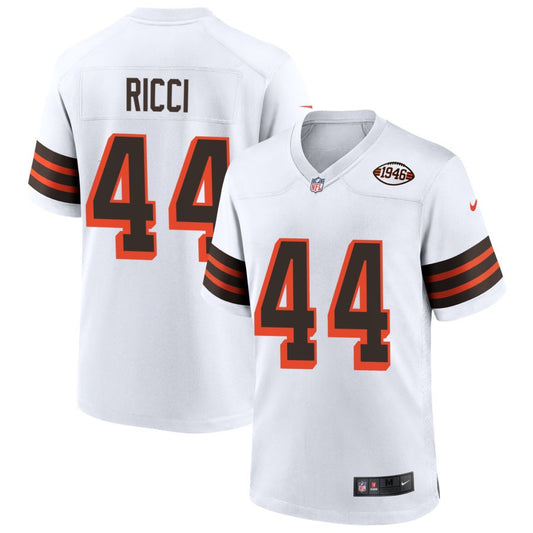 Giovanni Ricci Men's Nike White Cleveland Browns 1946 Collection Alternate Custom Jersey