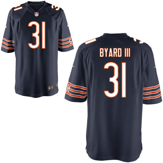 Kevin Byard III Youth Nike Navy Chicago Bears Custom Game Jersey