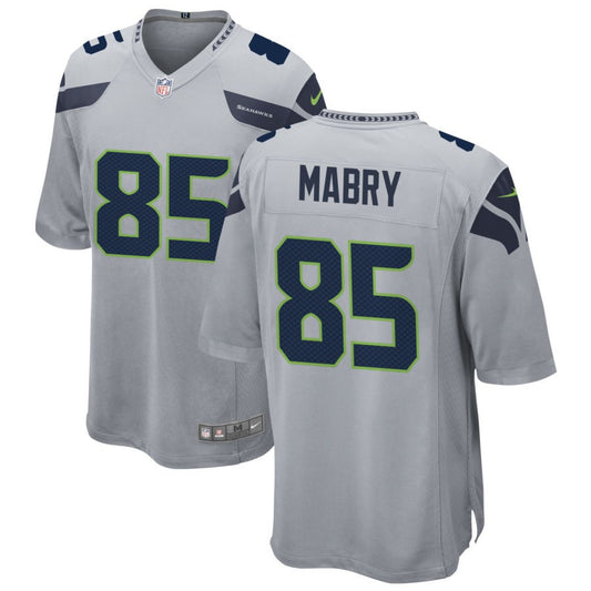 Tyler Mabry Men's Nike Gray Seattle Seahawks Alternate Custom Game Jersey