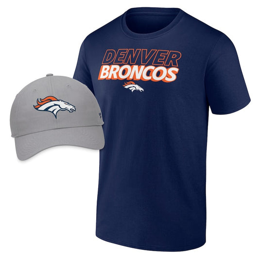 Denver Broncos Take Action T-Shirt &amp; Adjustable Hat Combo Pack