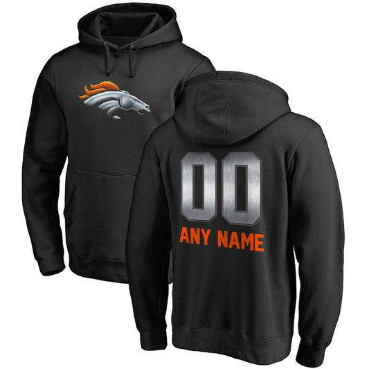 Denver Broncos Midnight Mascot Pullover Hoodie