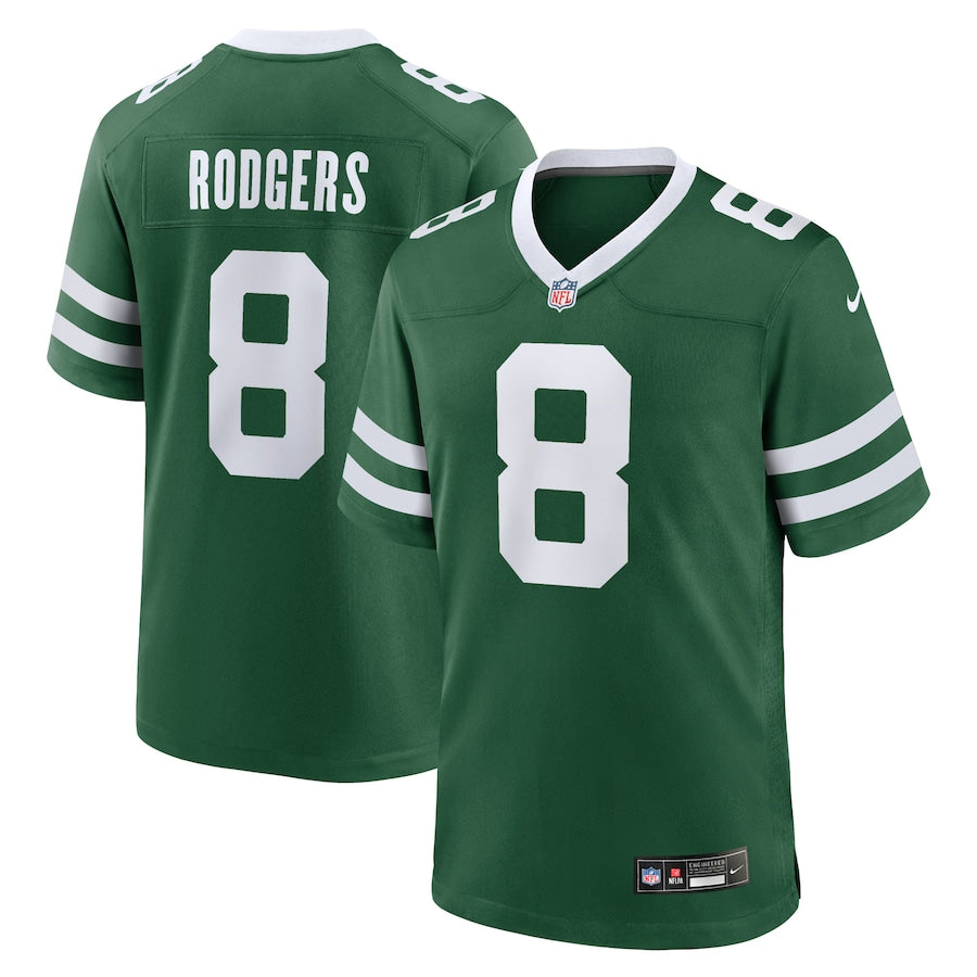 Aaron Rodgers New York Jets Nike Game Jersey - Legacy Green