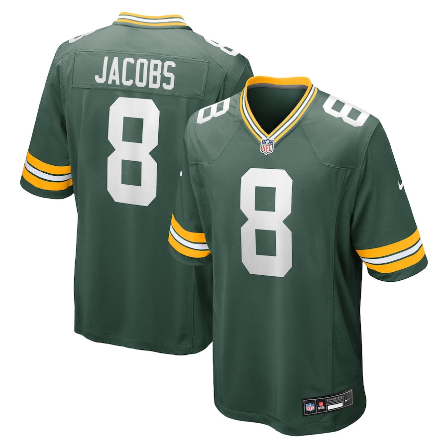 Josh Jacobs Green Bay Packers Nike Team Game Jersey - Green