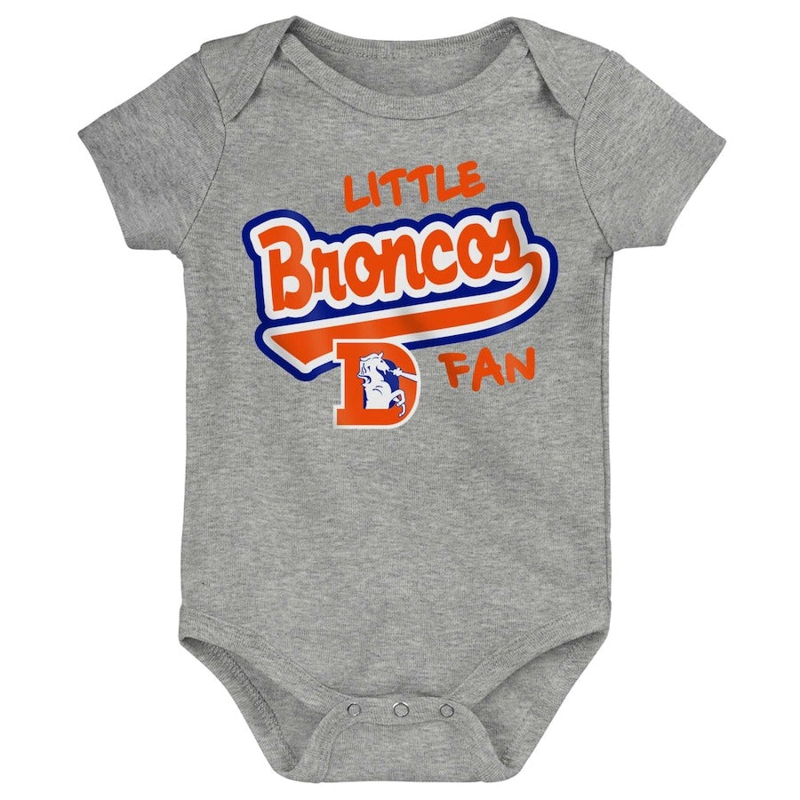 Denver Broncos Newborn &amp; Infant Retro Little Baller Bodysuit
