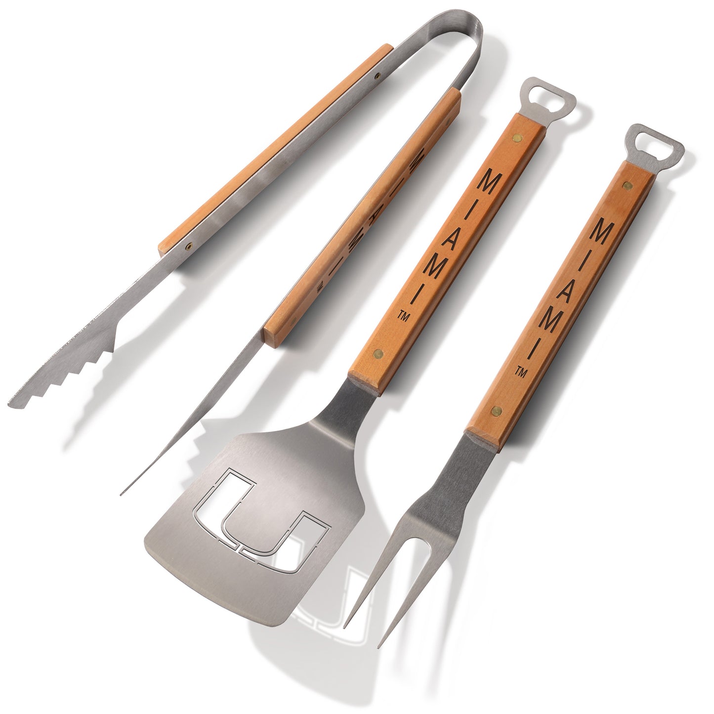 Miami Hurricanes 3-Piece BBQ Set