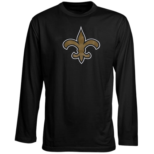 New Orleans Saints Preschool Team Logo Long Sleeve T-Shirt - Black