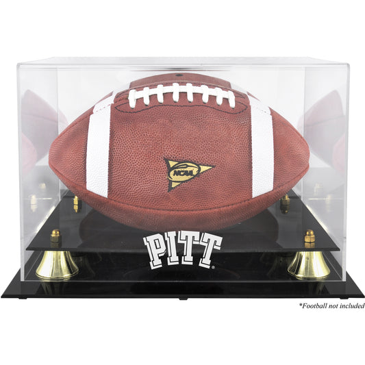 Pittsburgh Panthers Golden Classic Team Logo Football Display Case with Mirror Back
