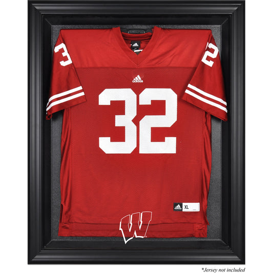 Wisconsin Badgers Black Framed Logo Jersey Display Case