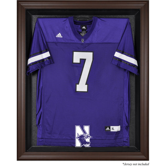 Northwestern Wildcats Brown Framed Logo Jersey Display Case