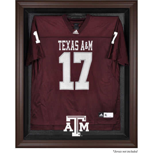 Texas A&M Aggies Brown Framed Logo Jersey Display Case