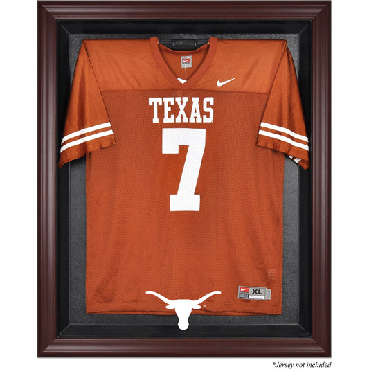 Texas Longhorns Mahogany Framed Logo Jersey Display Case