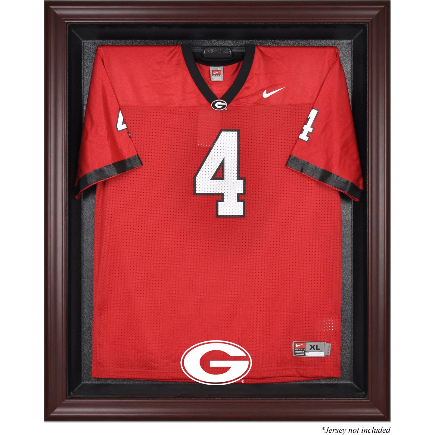 Georgia Bulldogs Mahogany Framed Logo Jersey Display Case