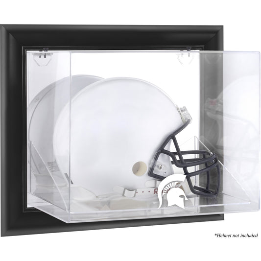 Michigan State Spartans Black Framed Wall-Mountable Helmet Display Case
