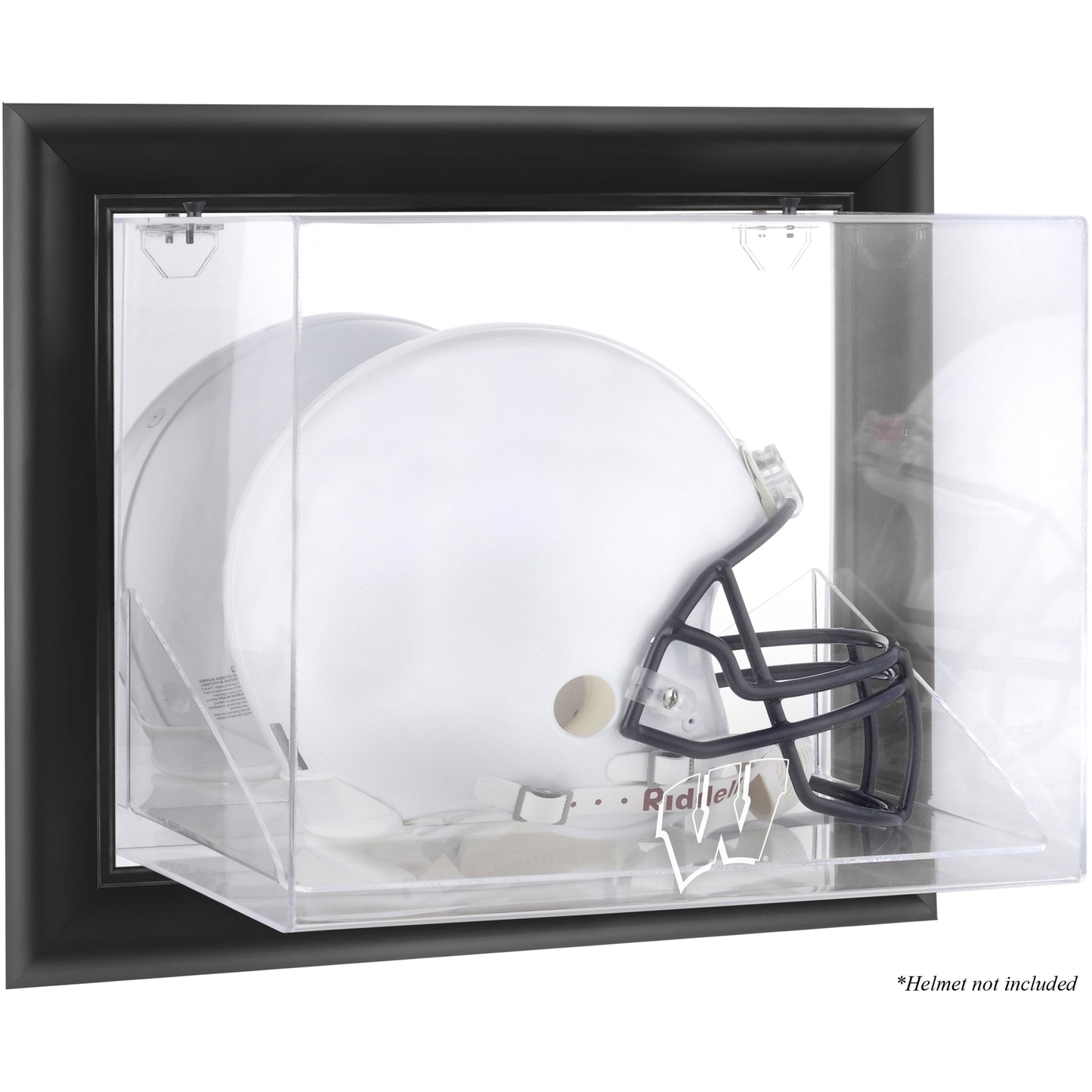 Wisconsin Badgers Black Framed Wall-Mountable Helmet Display Case